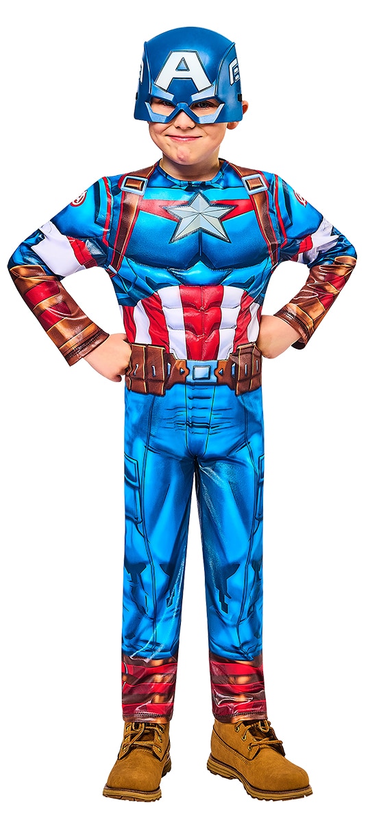 Disfraz Captain America Black Line Avengers Rubies 5