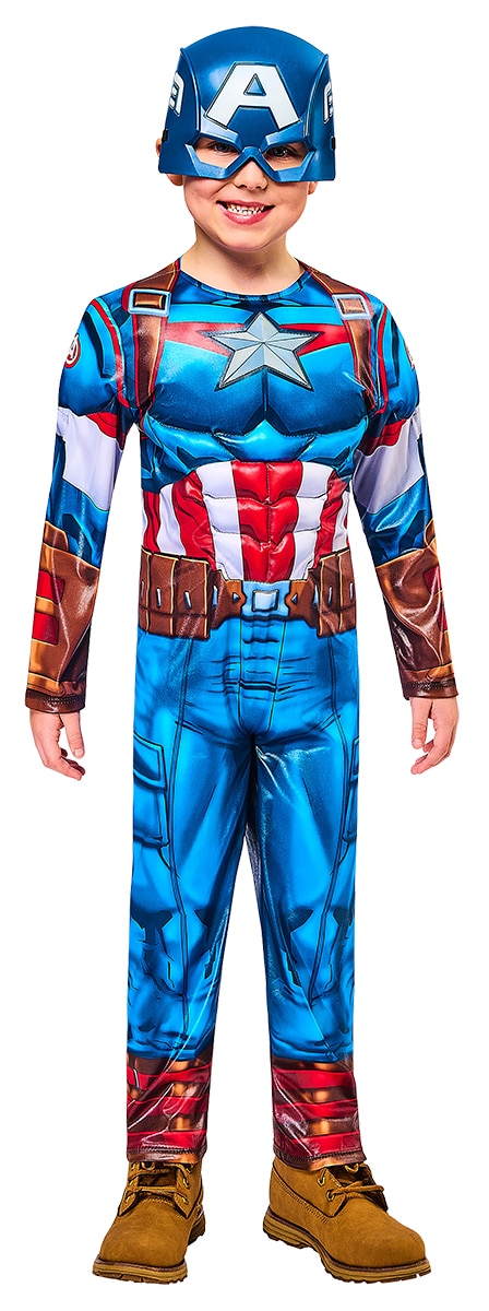 Disfraz Captain America Black Line Avengers Rubies 7