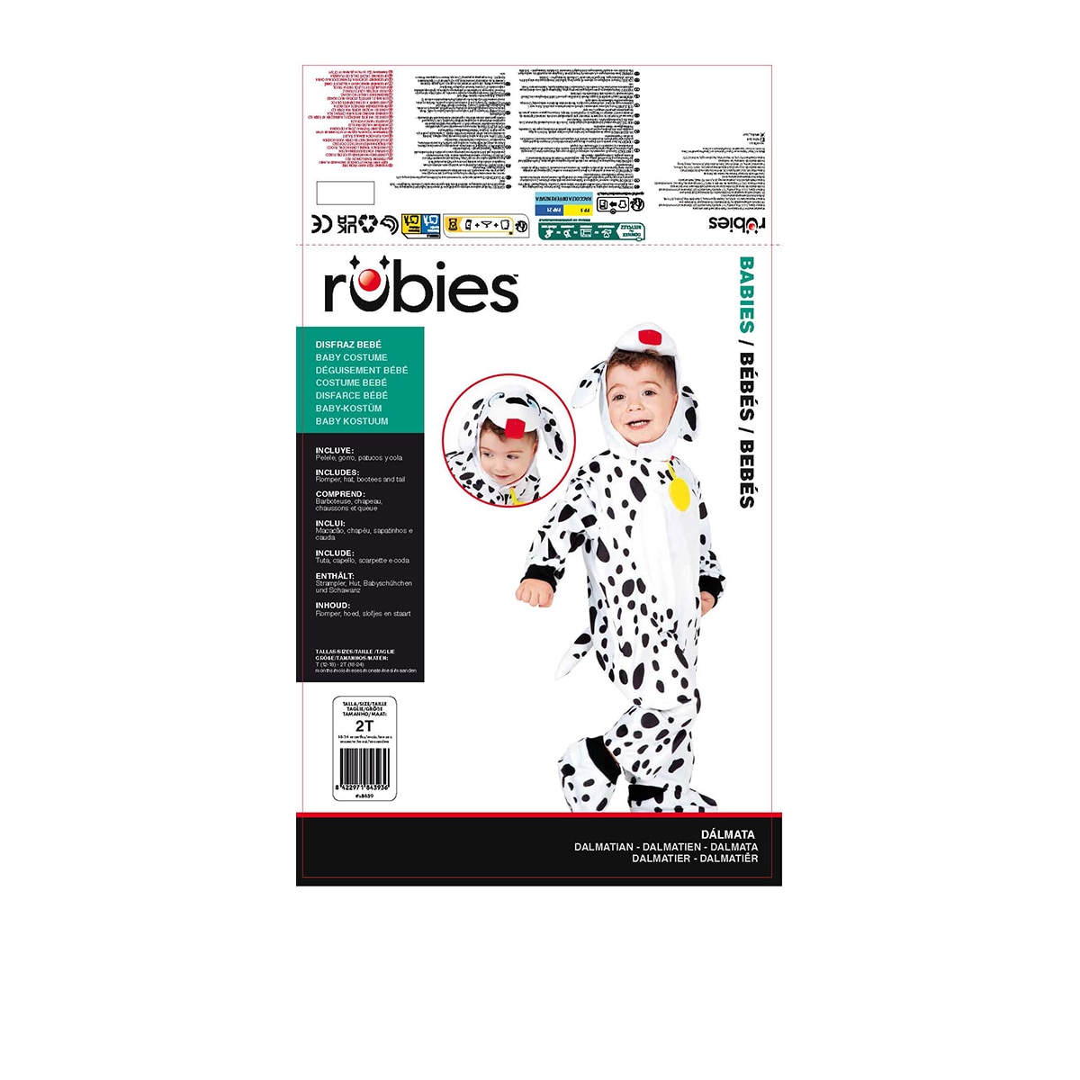 Disfraz Dalmata infantil Rubies 2