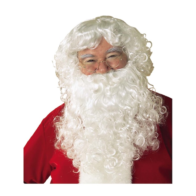 Peluca y barba con bigote Papá Noel Rubies
