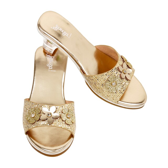 Imagen 0 de Sandalias tacón Ellina, dorado metálico t. 30/31  Souza