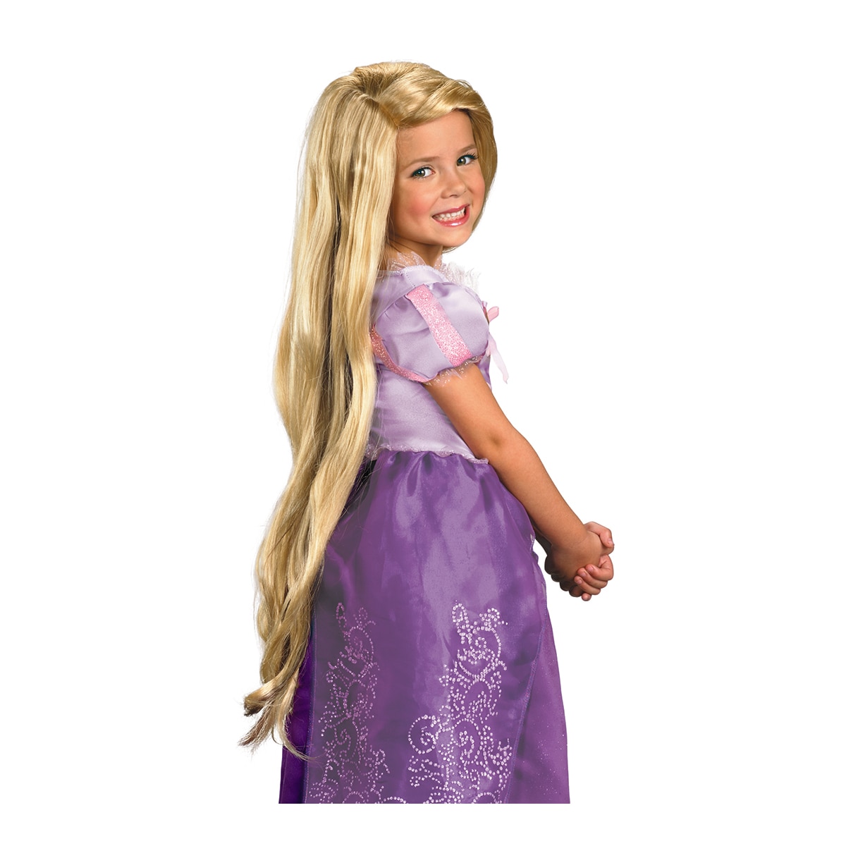 Imagen 0 de Peluca oficial infantil Rapunzel extra larga Disney Princesas Disguise