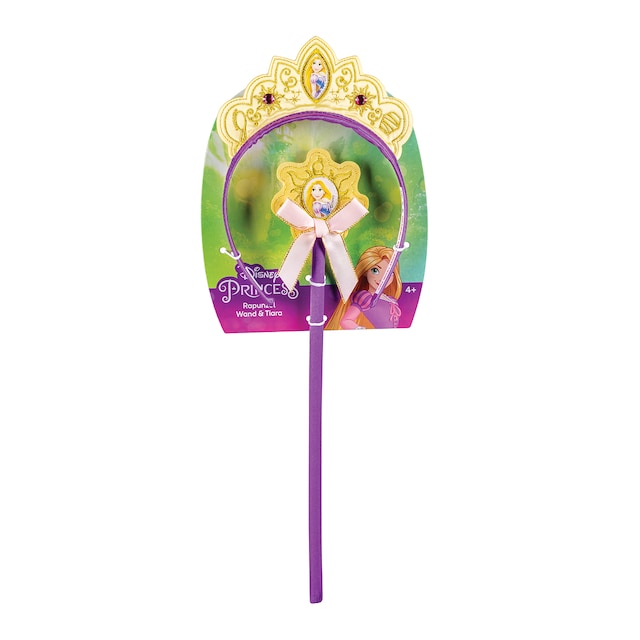 Set de Varita y Tiara Rapunzel Princesas Disney Disguise