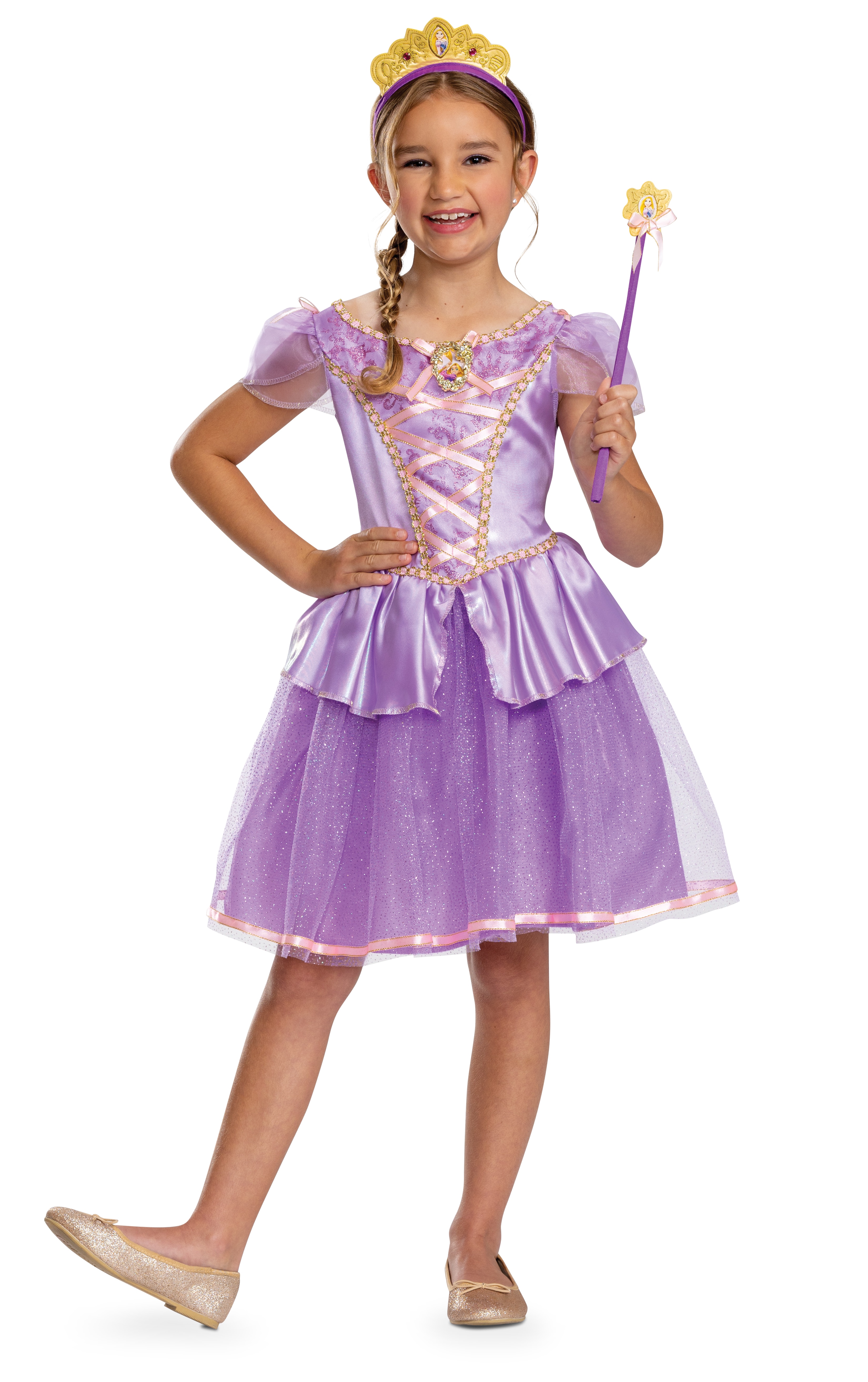 Set de Varita y Tiara Rapunzel Princesas Disney Disguise 2