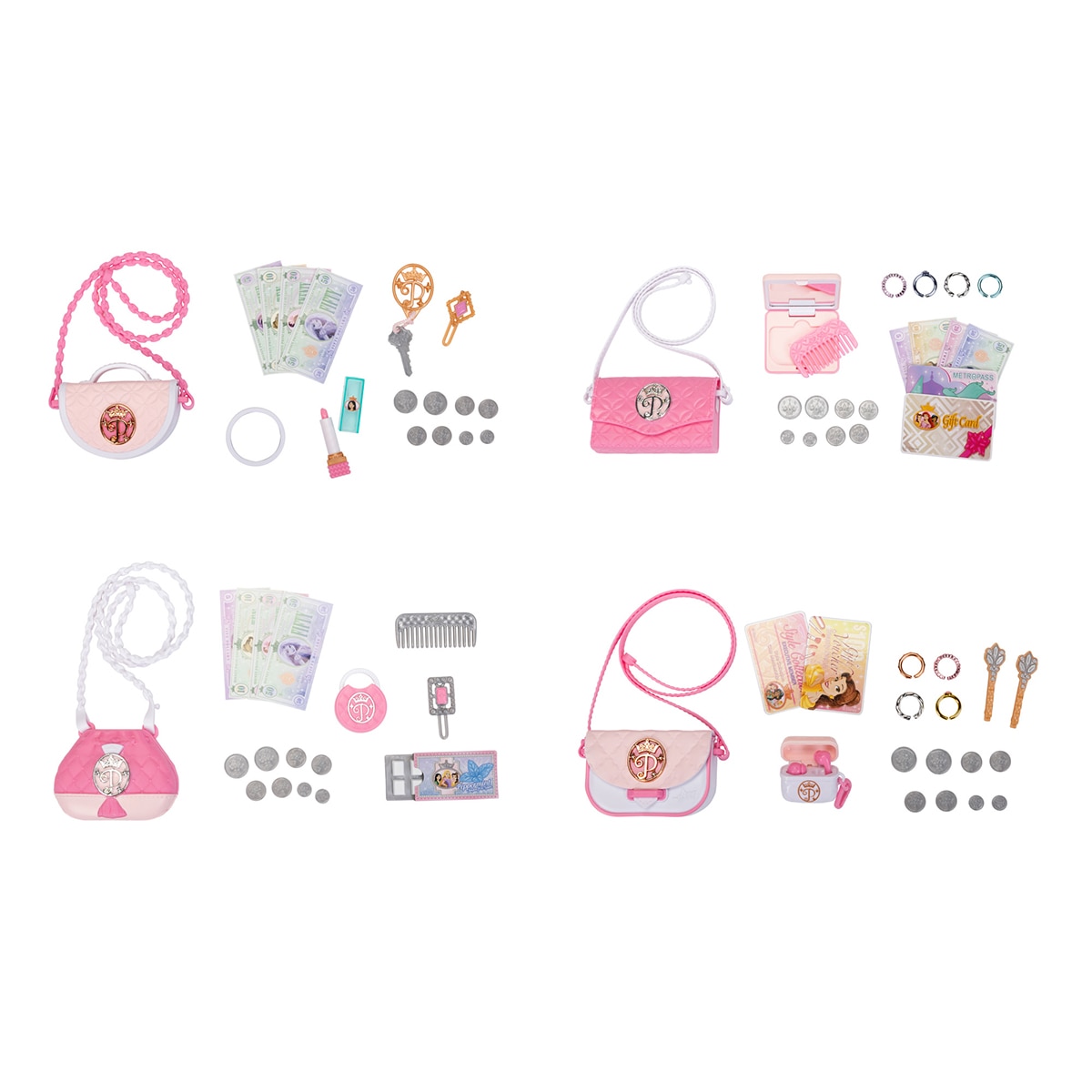 Imagen 2 de Surtido de Mini Bolsitos de viaje con hasta 8 accesorios Disney Princesas Jakks Pacific