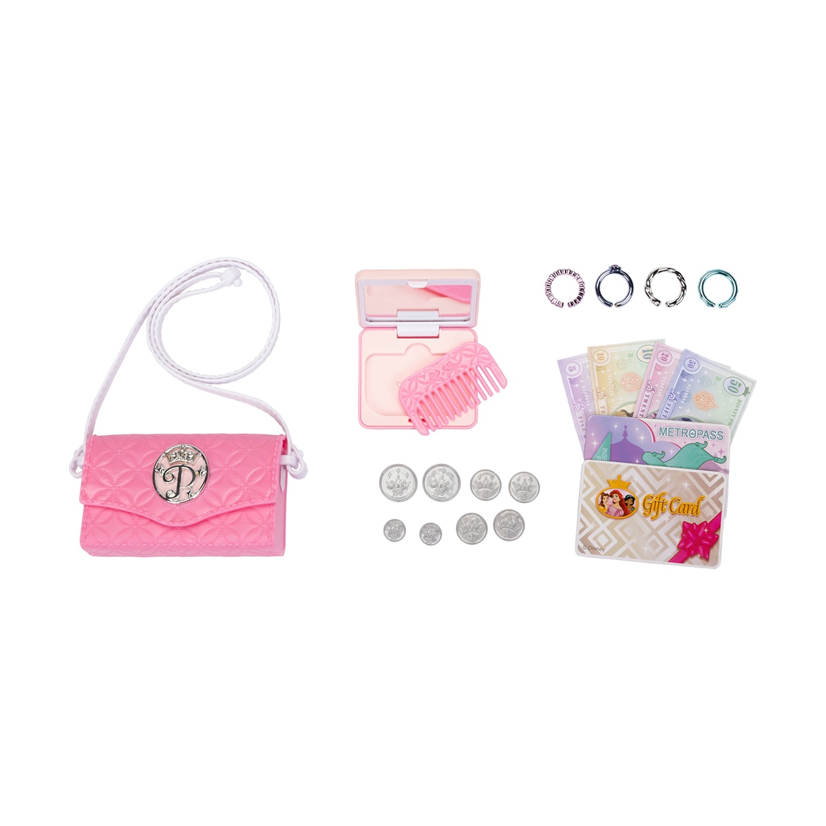Imagen 5 de Surtido de Mini Bolsitos de viaje con hasta 8 accesorios Disney Princesas Jakks Pacific