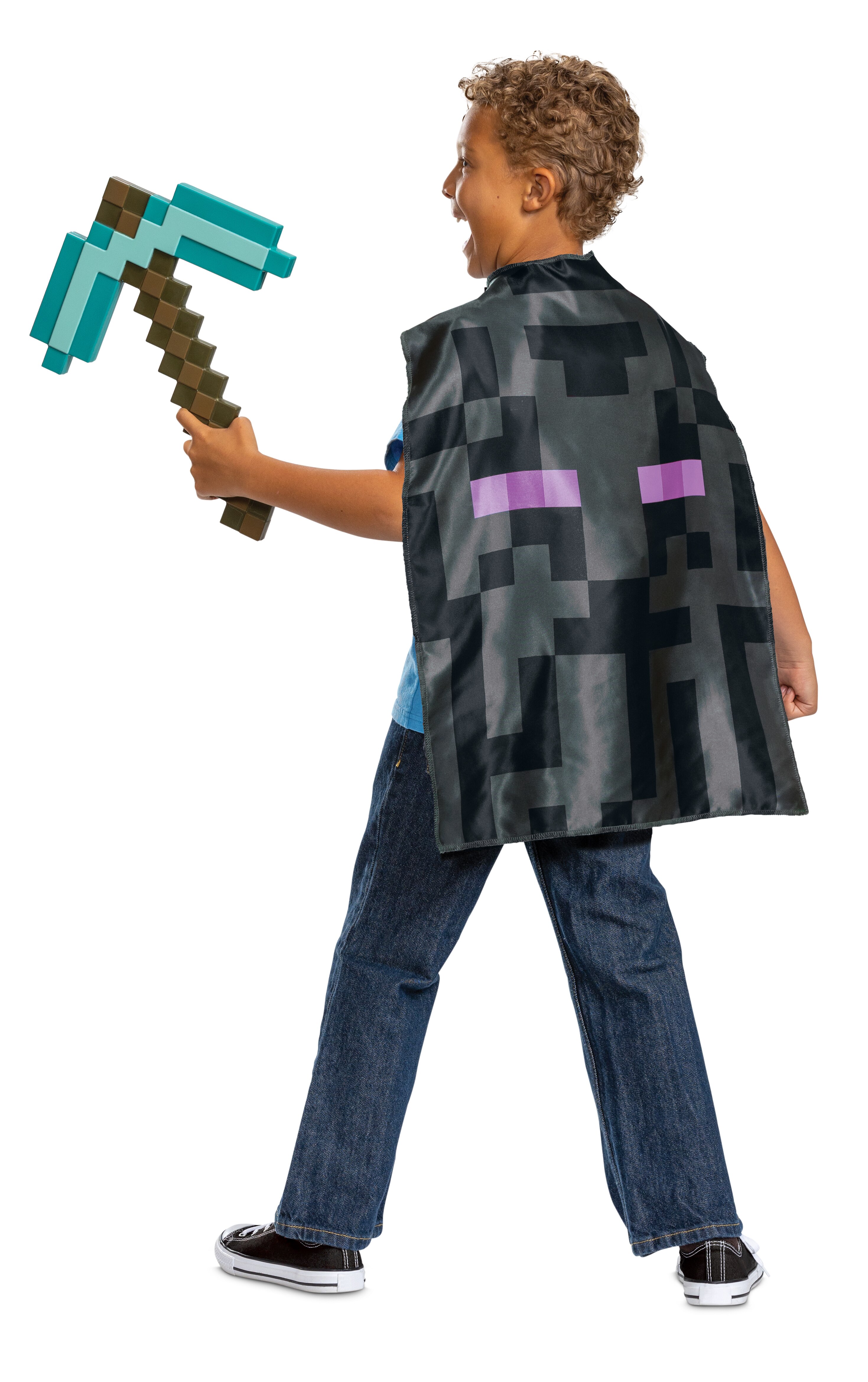 Pack Pico de Diamante de 50 cm con Capa Enderman Minecraft Disguise 3