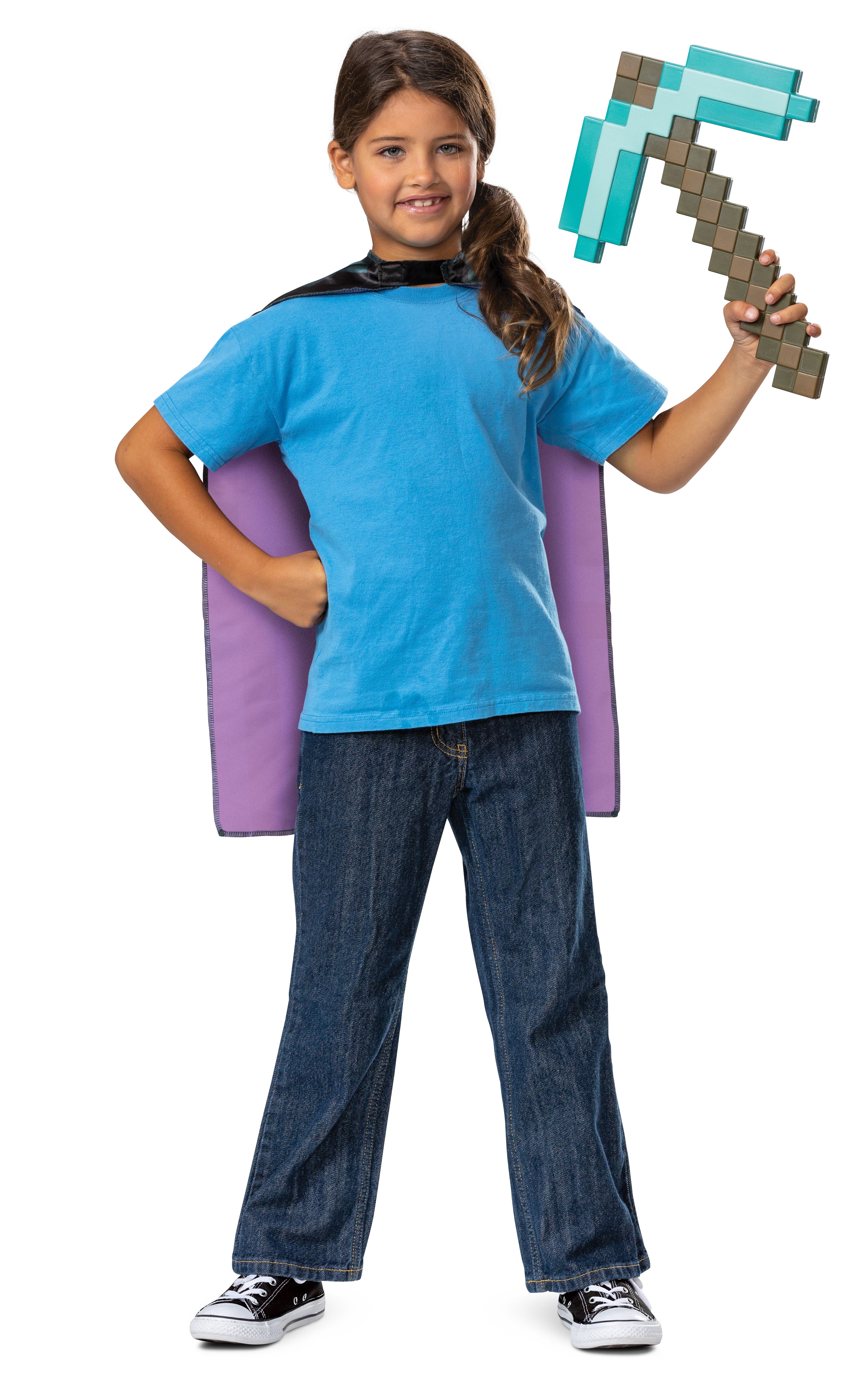 Pack Pico de Diamante de 50 cm con Capa Enderman Minecraft Disguise 7