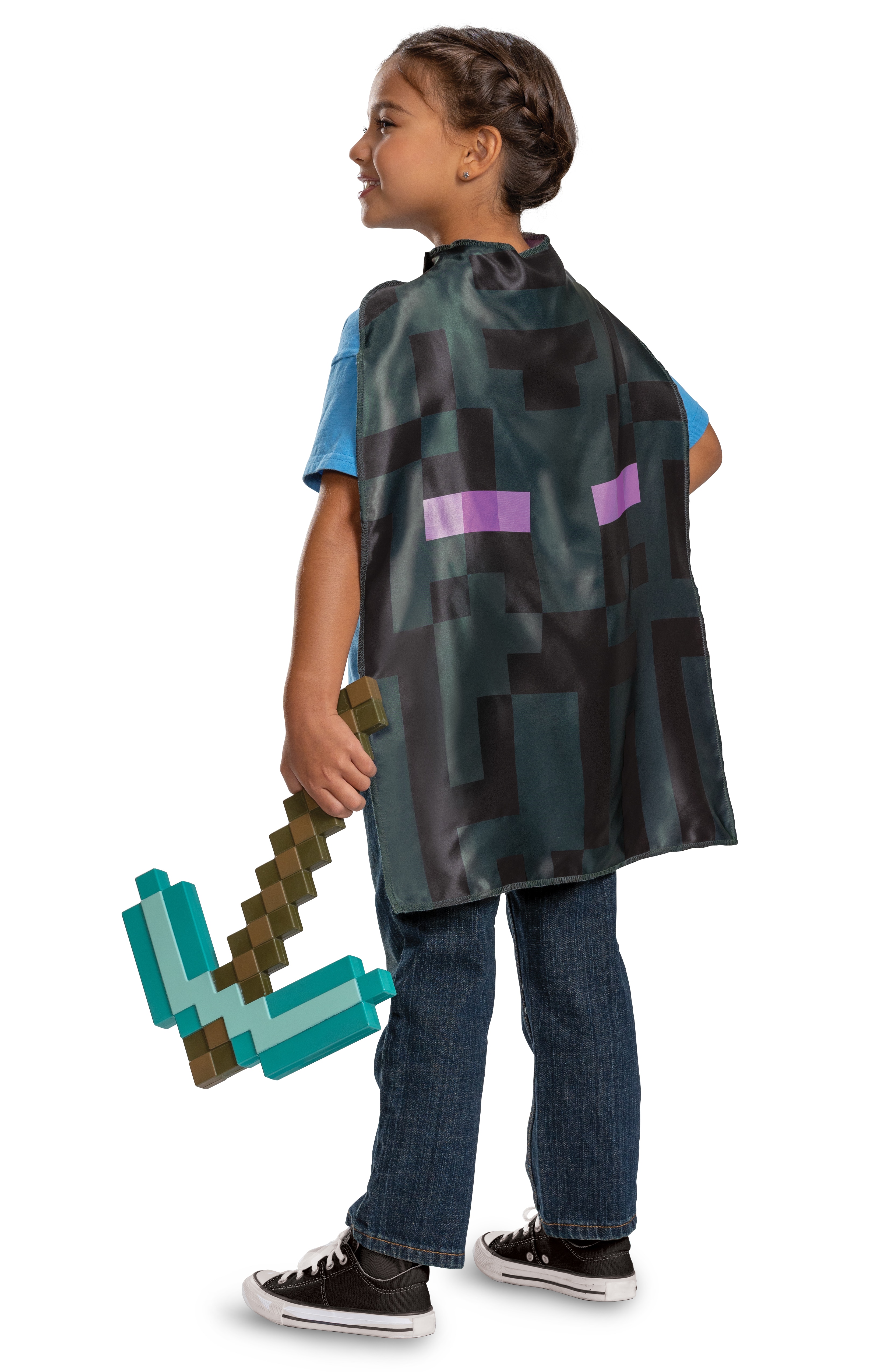 Pack Pico de Diamante de 50 cm con Capa Enderman Minecraft Disguise 10