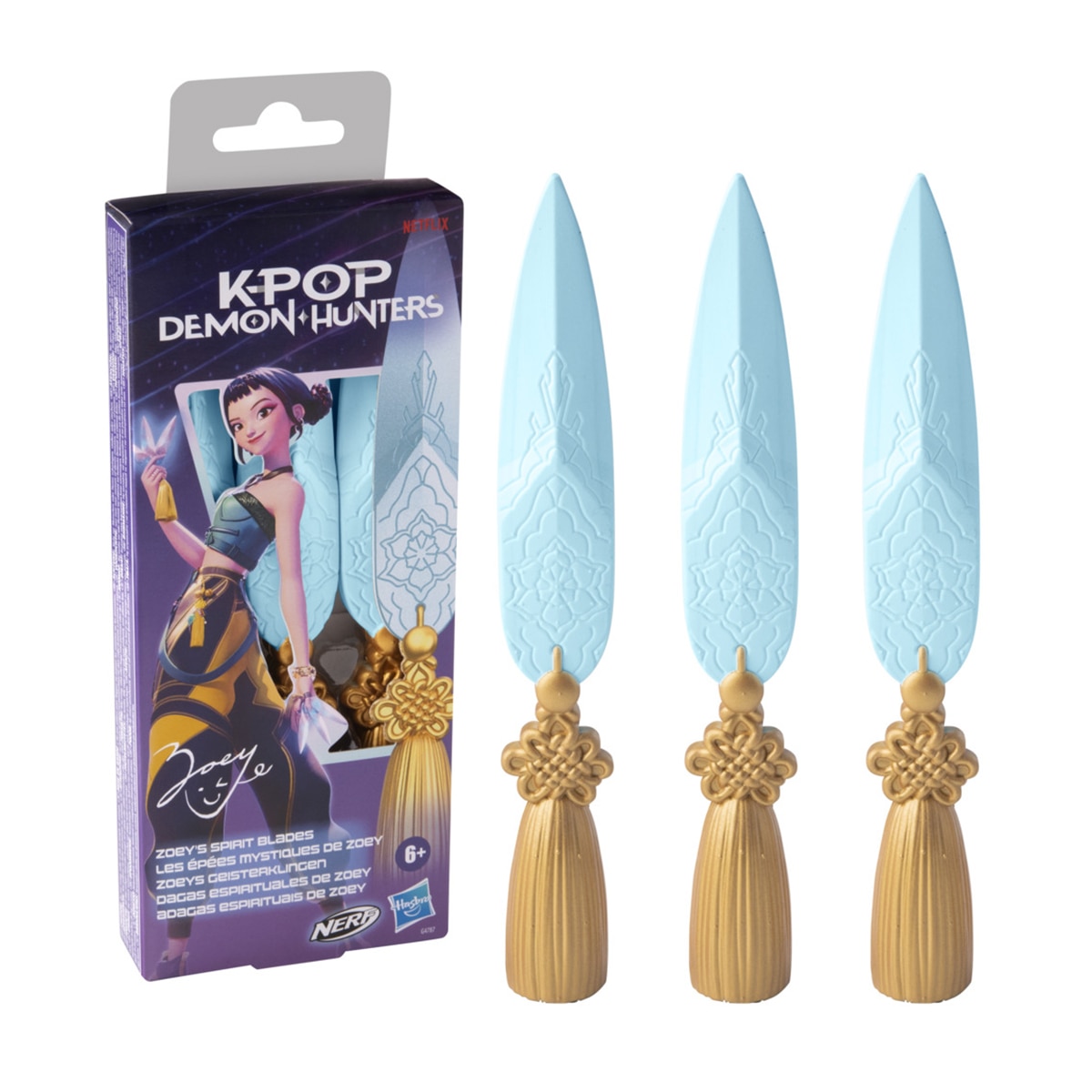 Imagen 1 de Muñecas Nerf Kpop Demon Hunters, Dagas Espirituales de Zoey Kpop Demon Hunters Hasbro