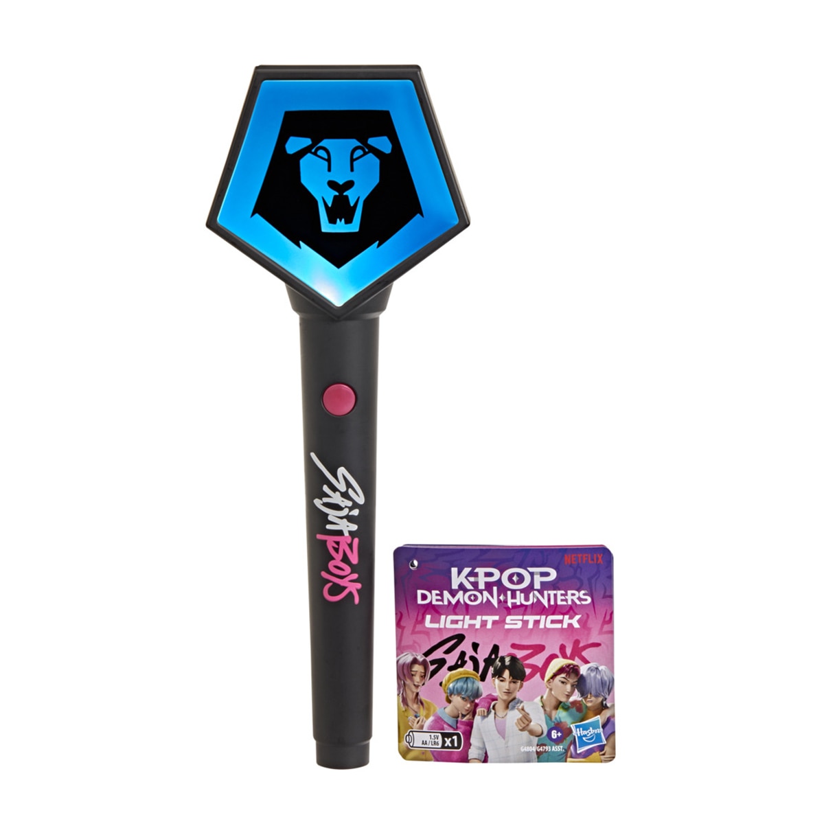 Muñecas Sticks luminosos Kpop Demon Hunters Hasbro Huntrix Saja Boy 3