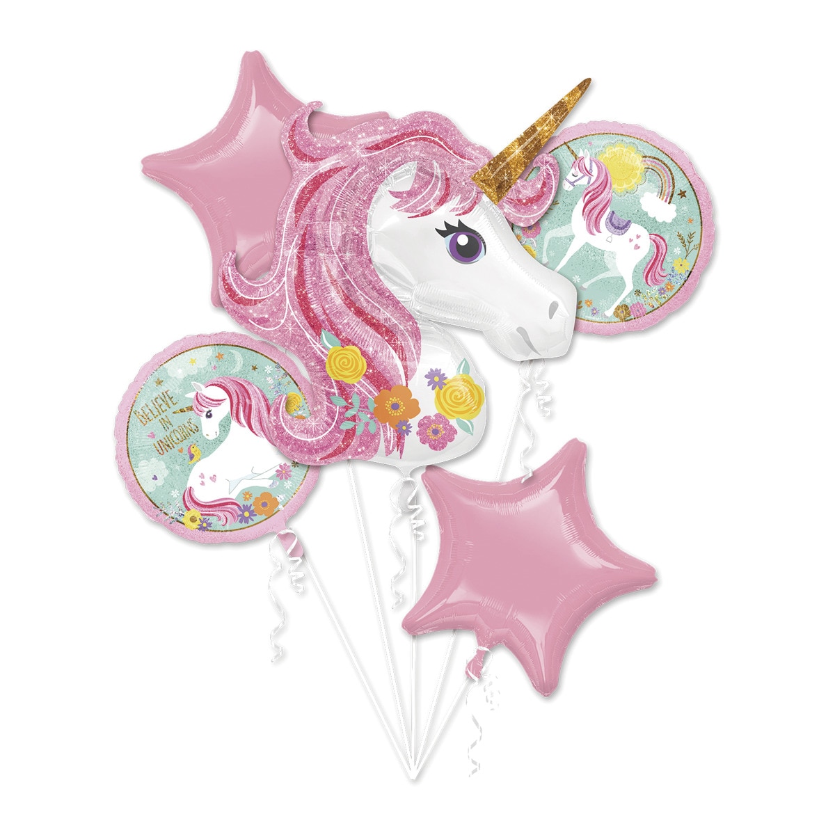 Imagen 0 de Bouquet globos Unicornio
