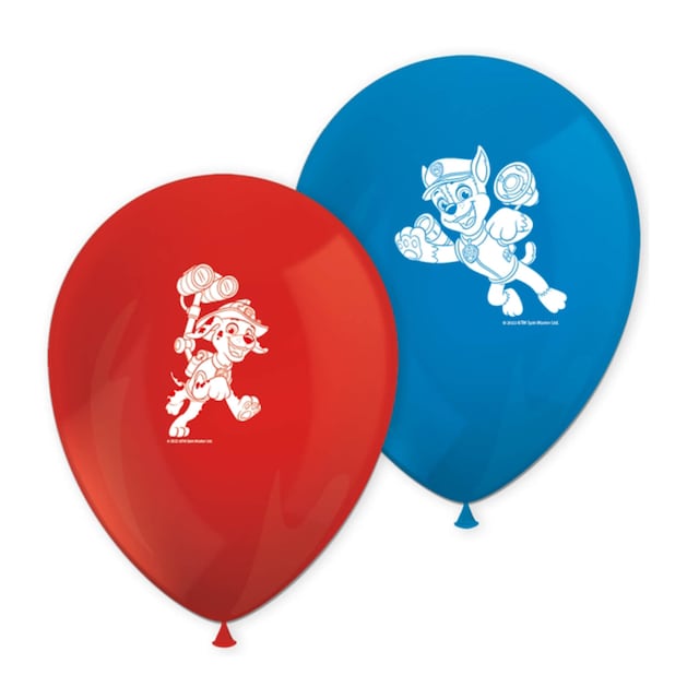 8 Globos Latex Patrulla Canina 27,5 cm