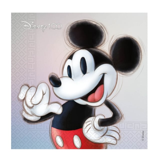 20 Servilletas 33 X 33cm Disney 100 Mickey FSC