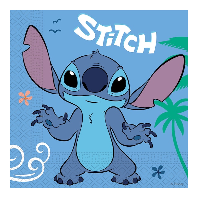 20 Servilletas 33x33 cm FSC Stitch y Ángel Disney Liragram