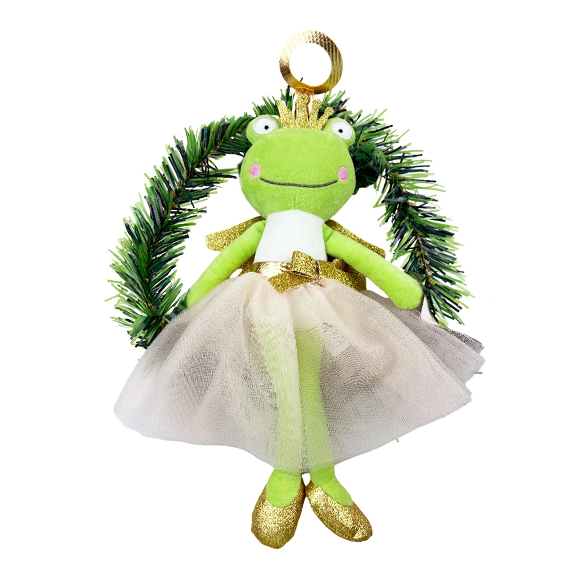 Imagen 0 de Guirnalda de Puerta Ranita Laura Navidad Dorada Mi Bosque Encantado