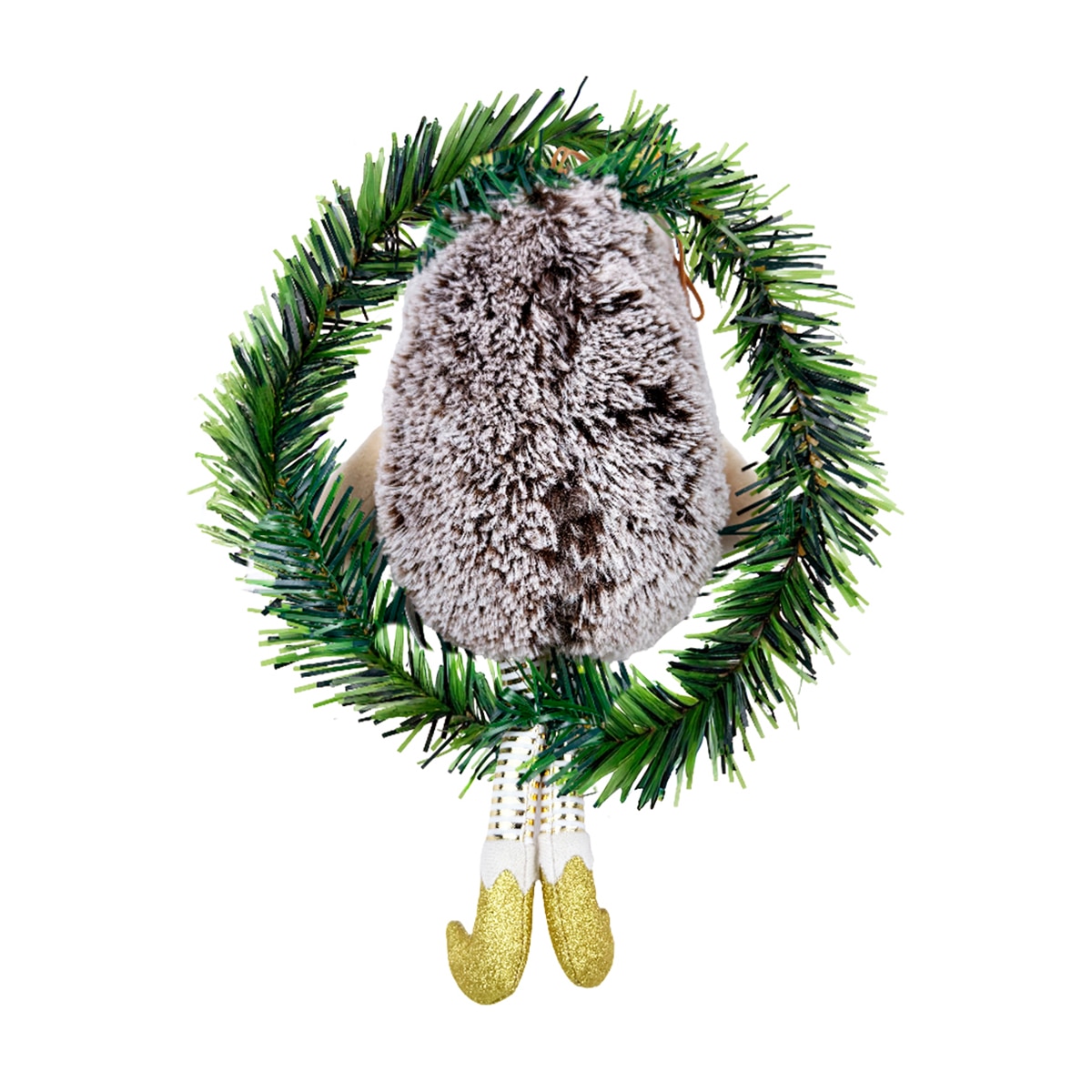 Guirnalda de Puerta Erizo Nicolas Navidad Dorada Mi Bosque Encantado 2