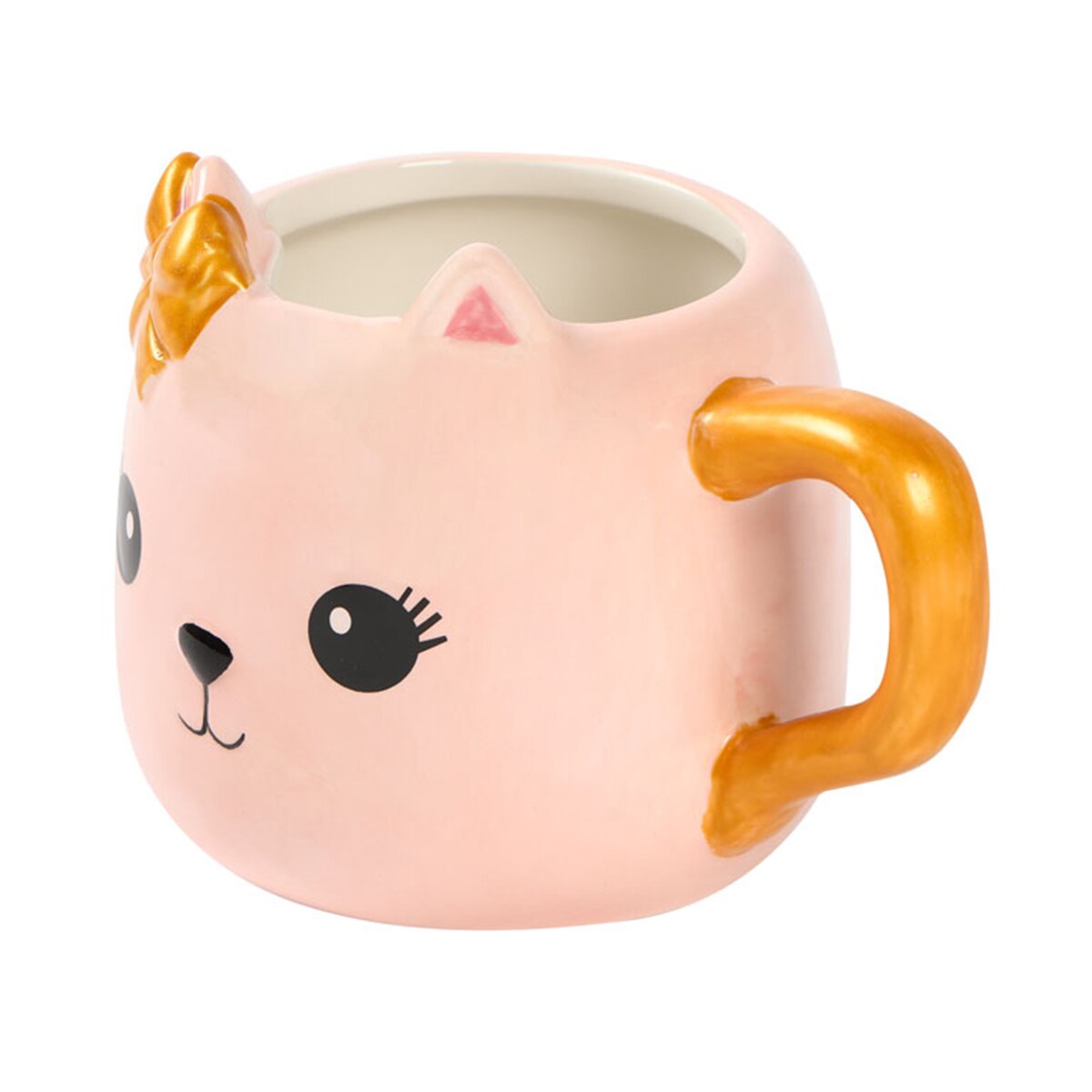 Taza de Cerámica Gatito Sofia Navidad Dorada Mi Bosque Encantado 2