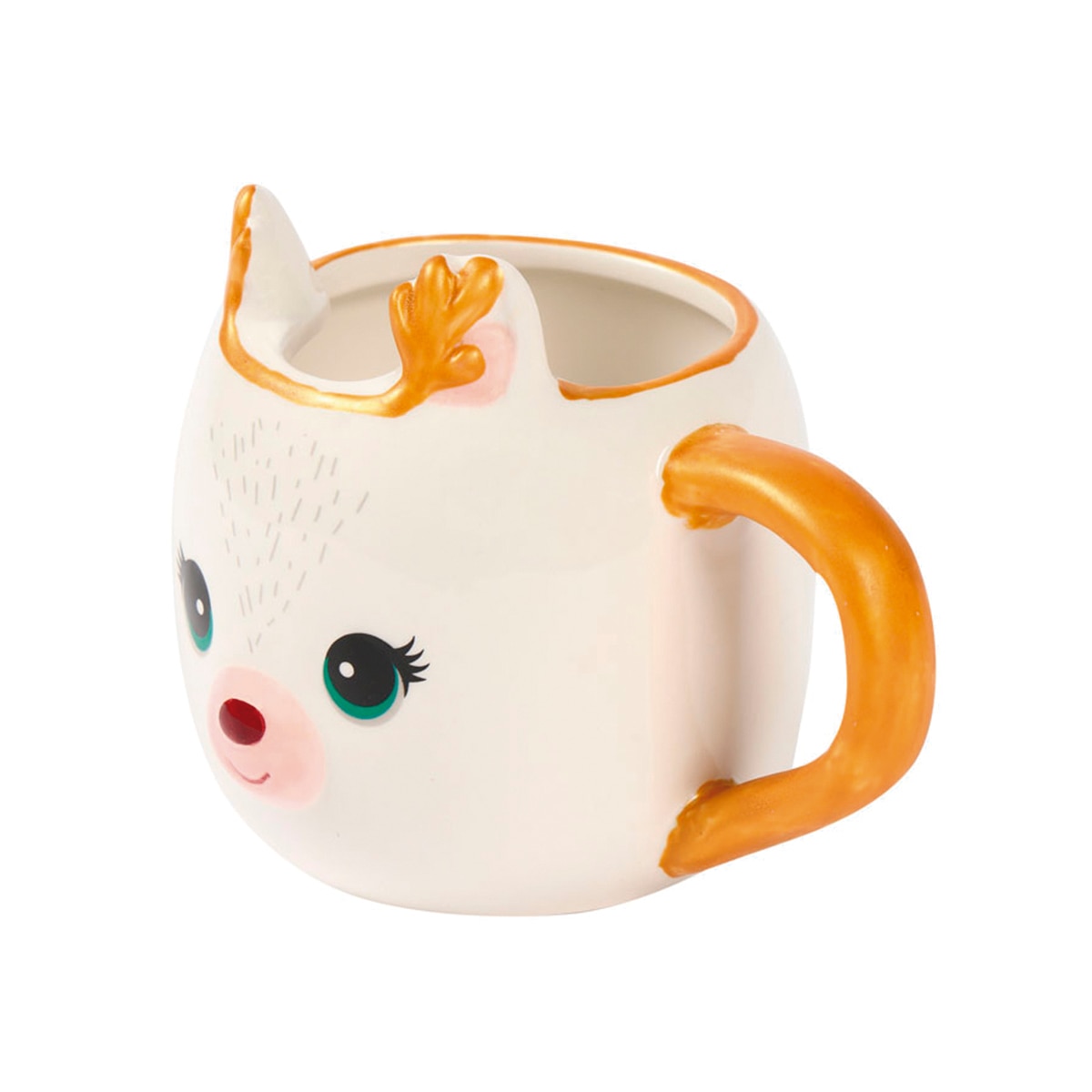 Taza de Cerámica Osito Agus Navidad Dorada Mi Bosque Encantado 2