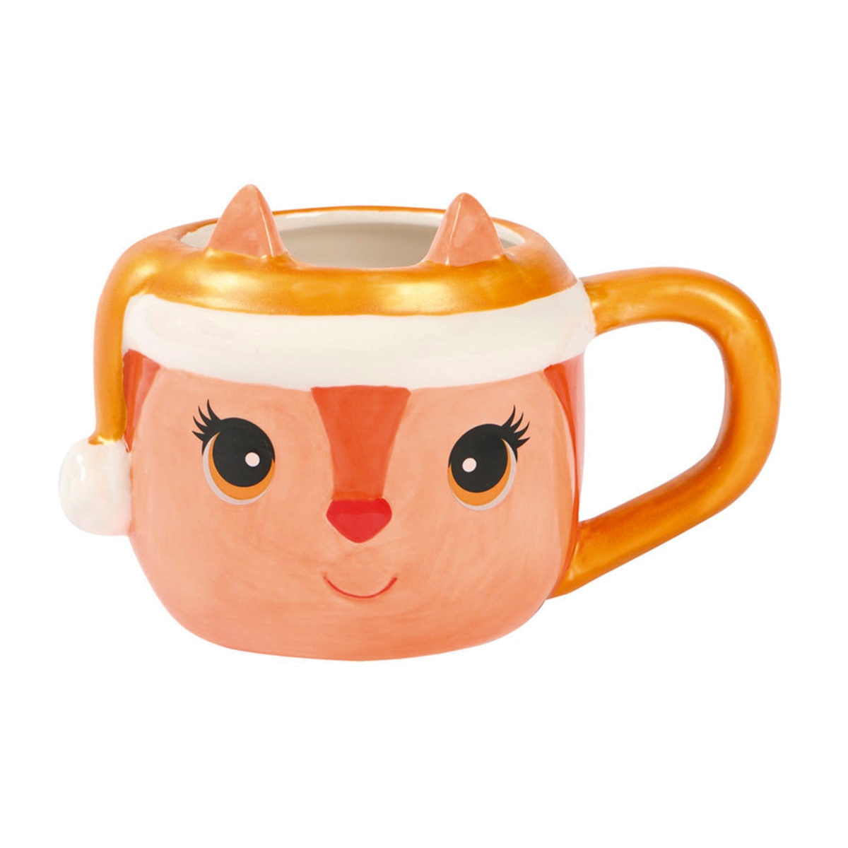 Taza de Cerámica Ardilla Vale Navidad Dorada Mi Bosque Encantado 1