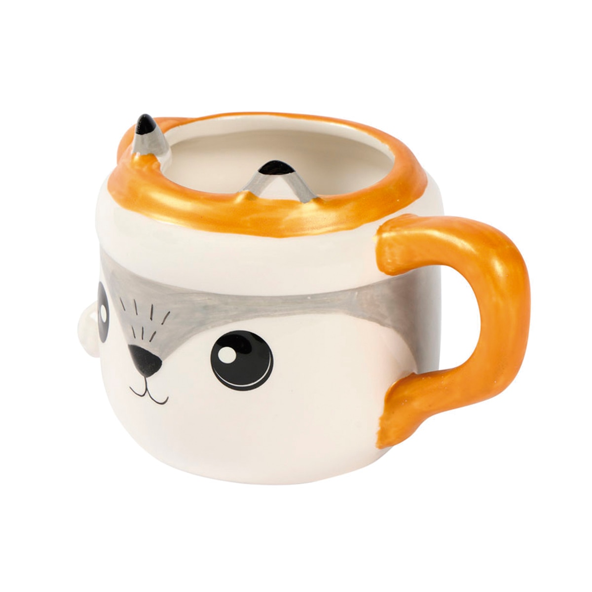 Taza de Cerámica Lobo Tomas Navidad Dorada Mi Bosque Encantado 2