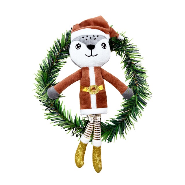 Imagen 0 de Guirnalda de Puerta Lobo Tomas Navidad Dorada Mi Bosque Encantado