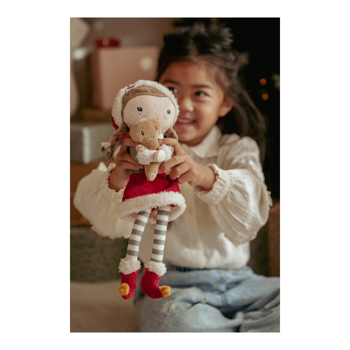 Muñeca Blandita rosa Navidad Little Dutch 6