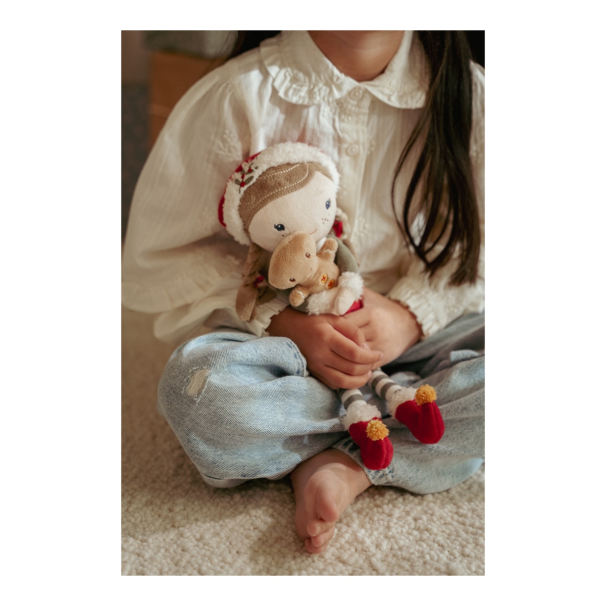 Muñeca Blandita rosa Navidad Little Dutch 7