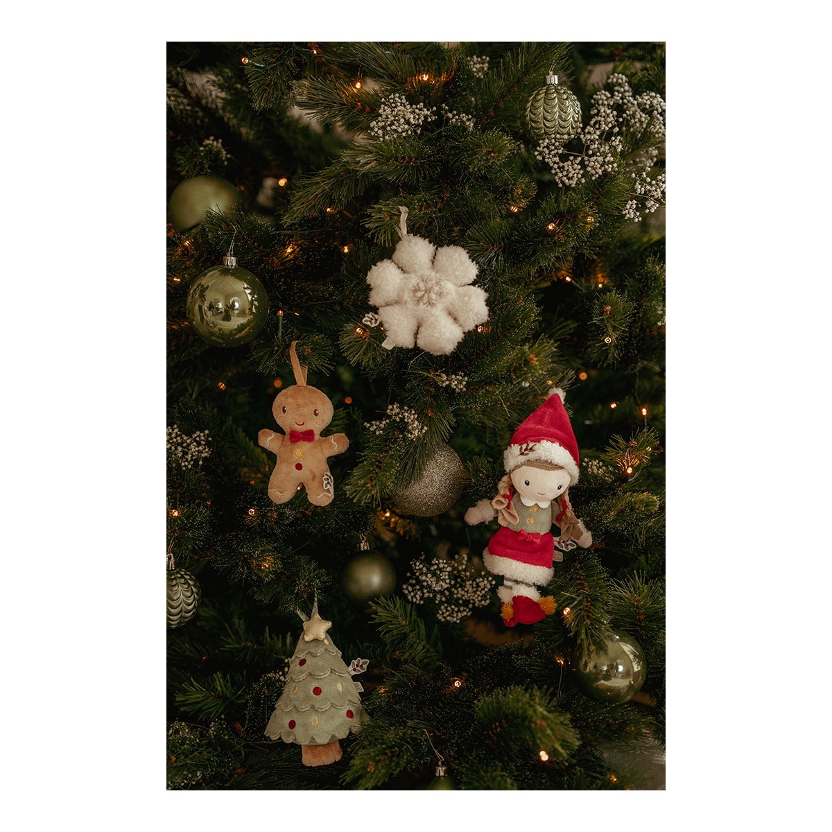 Adornos Rosa Árbol Navidad Little Dutch 3