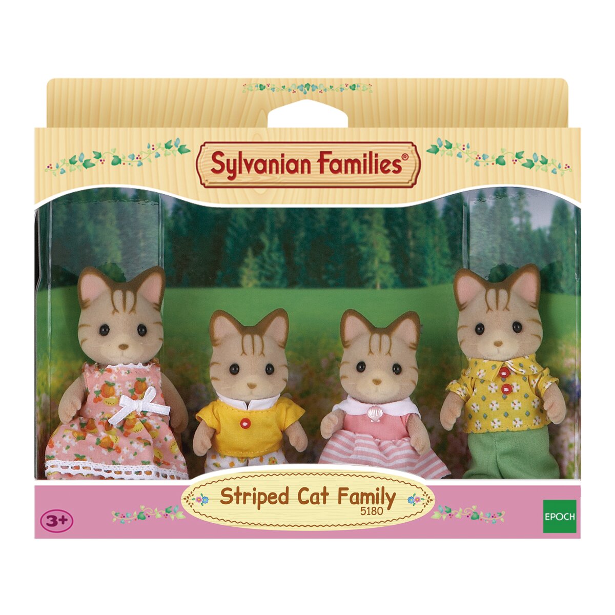Familia gatos rayas Sylvanian Families 3