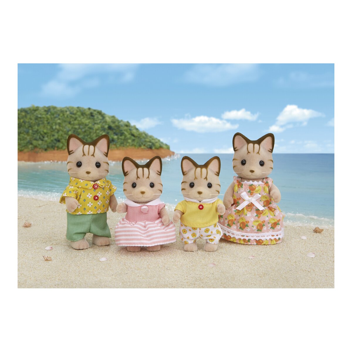 Familia gatos rayas Sylvanian Families 4