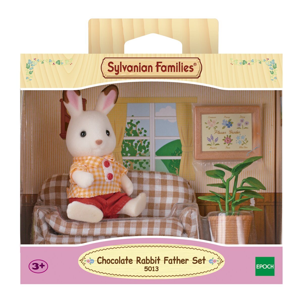 Set salón papá conejo chocolate Sylvanian Families 3