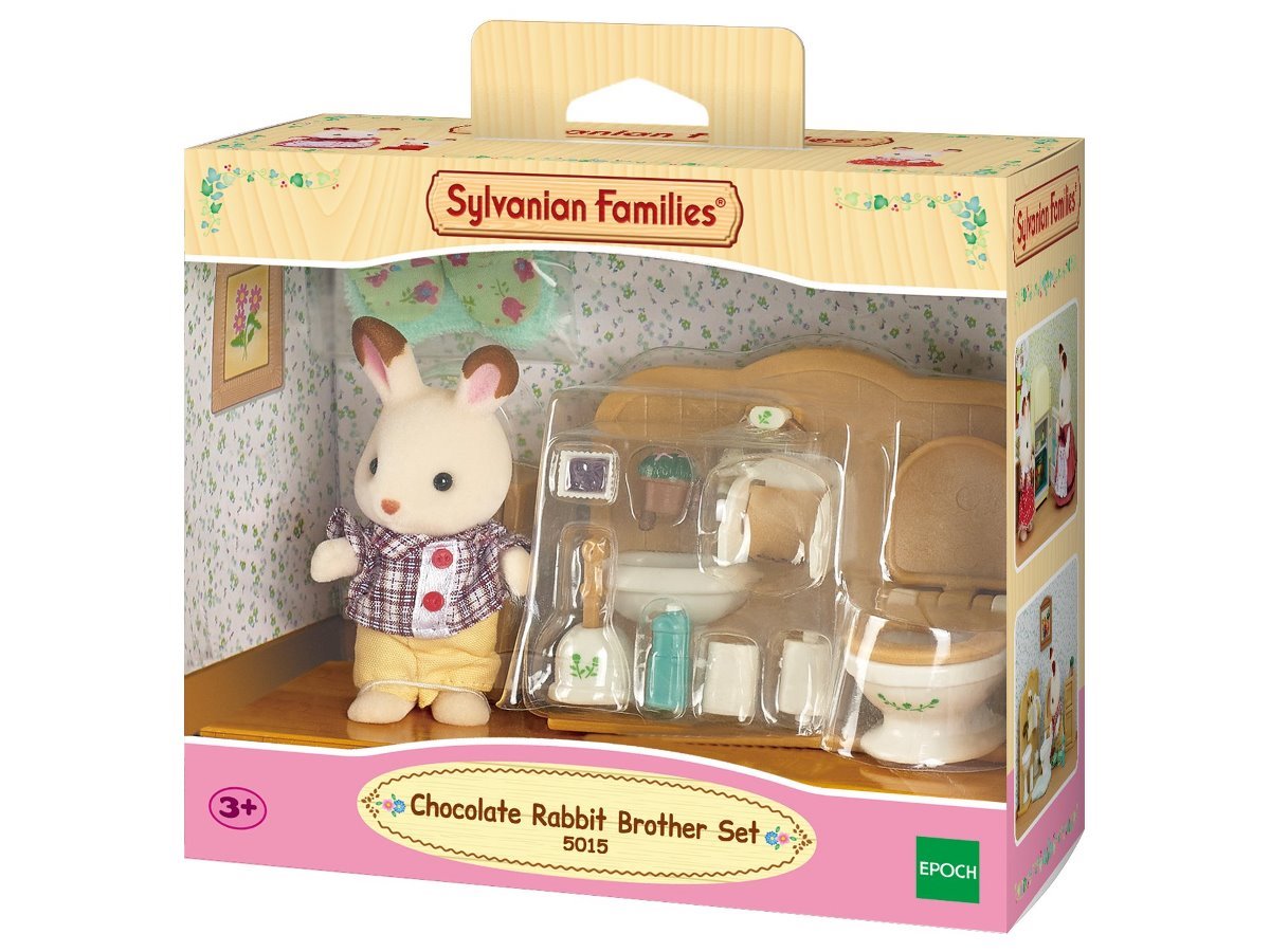 Imagen 0 de Set baño hermano conejo chocolate Sylvanian Families