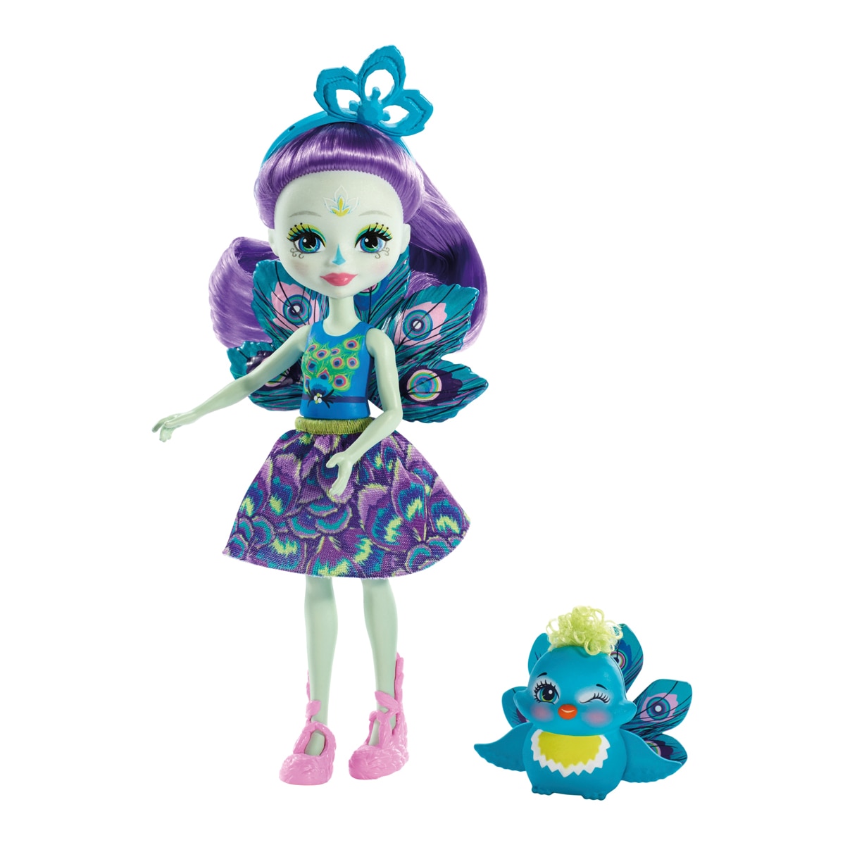 Enchantimals Muñeca con mascota Patter Peacock y Flap 6