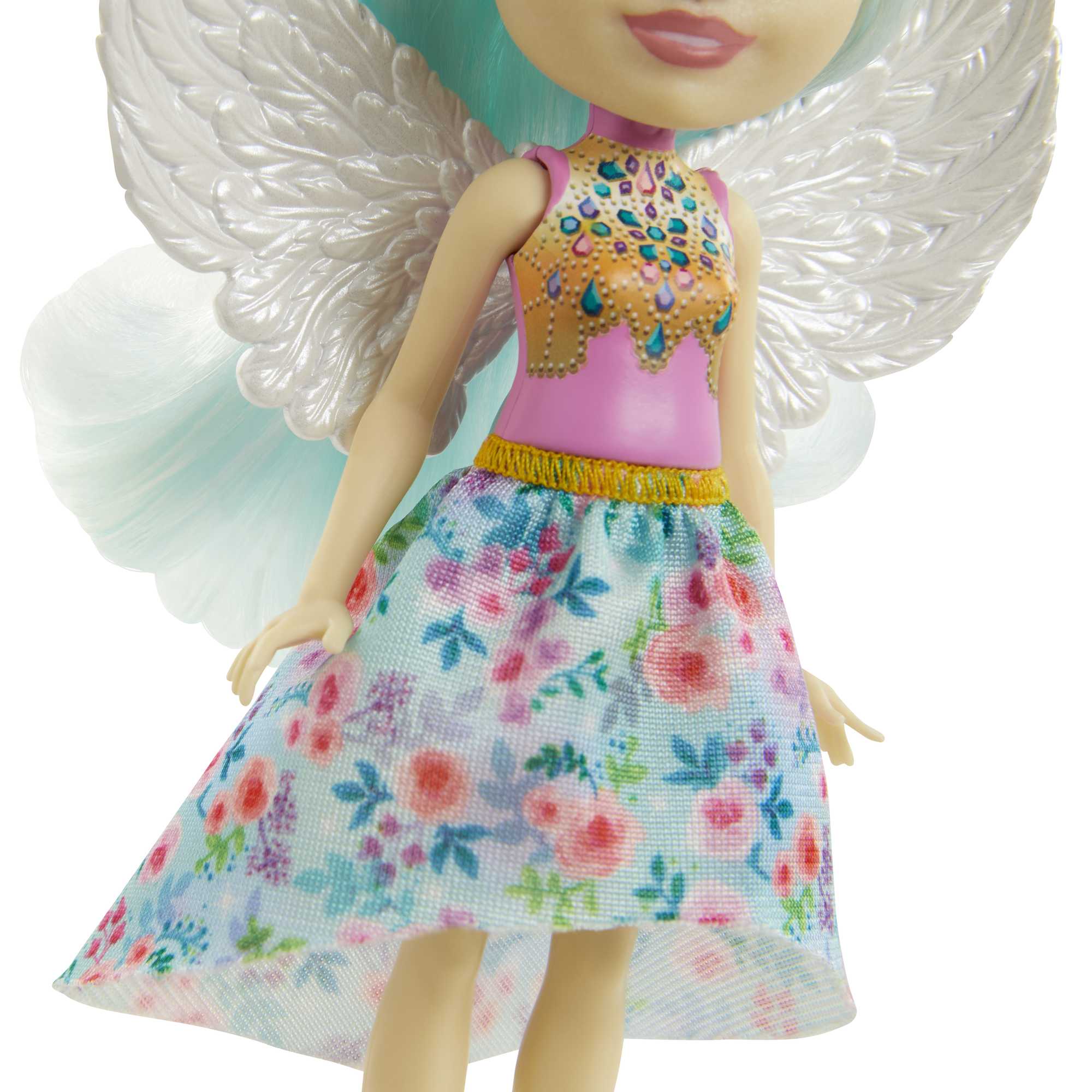 Muñeca Pegaso con pegaso mascota de juguete Royal Enchantimals 5