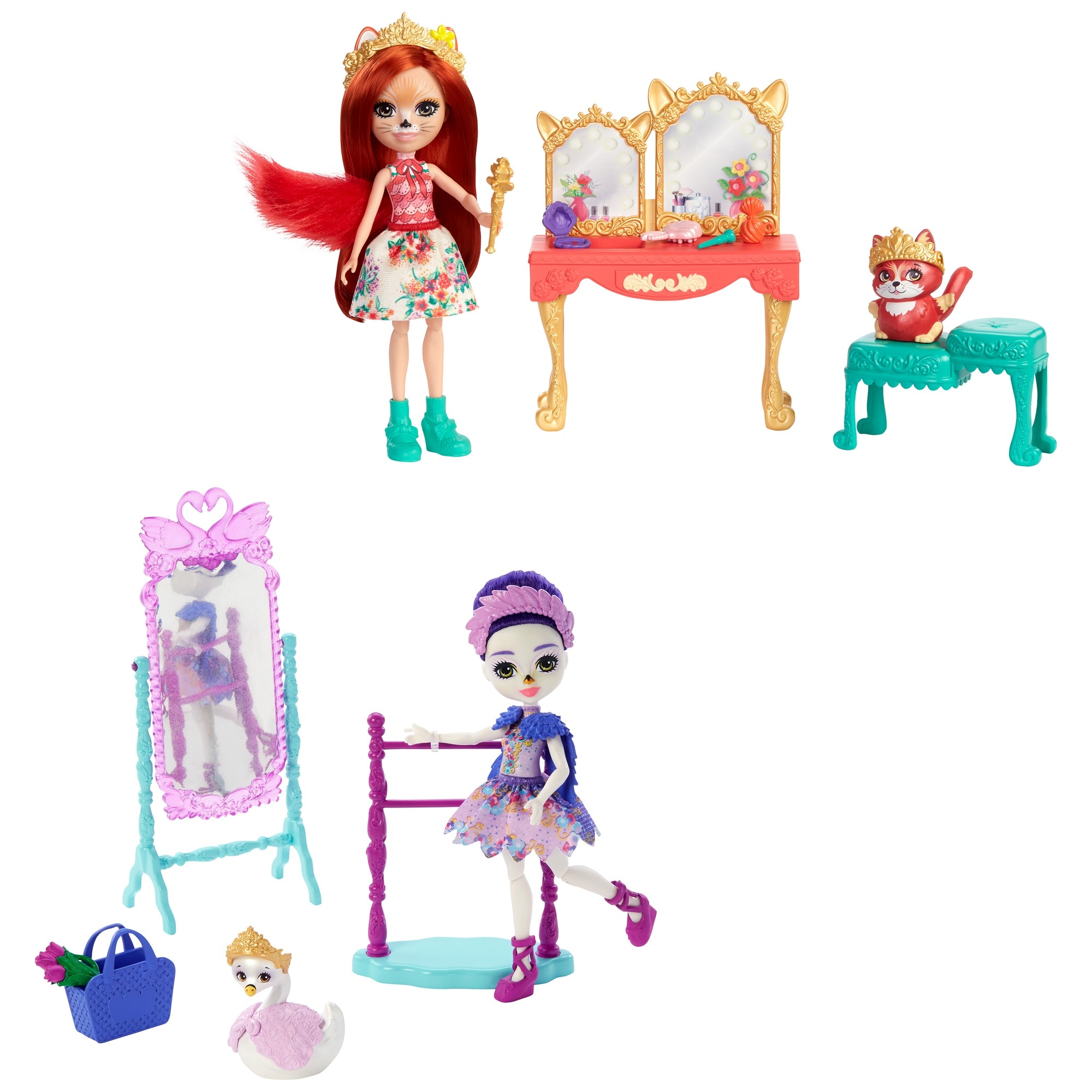 Muñeca con set de juego incluye mascota y accesorios de juguete modelos surtidos Enchantimals 3