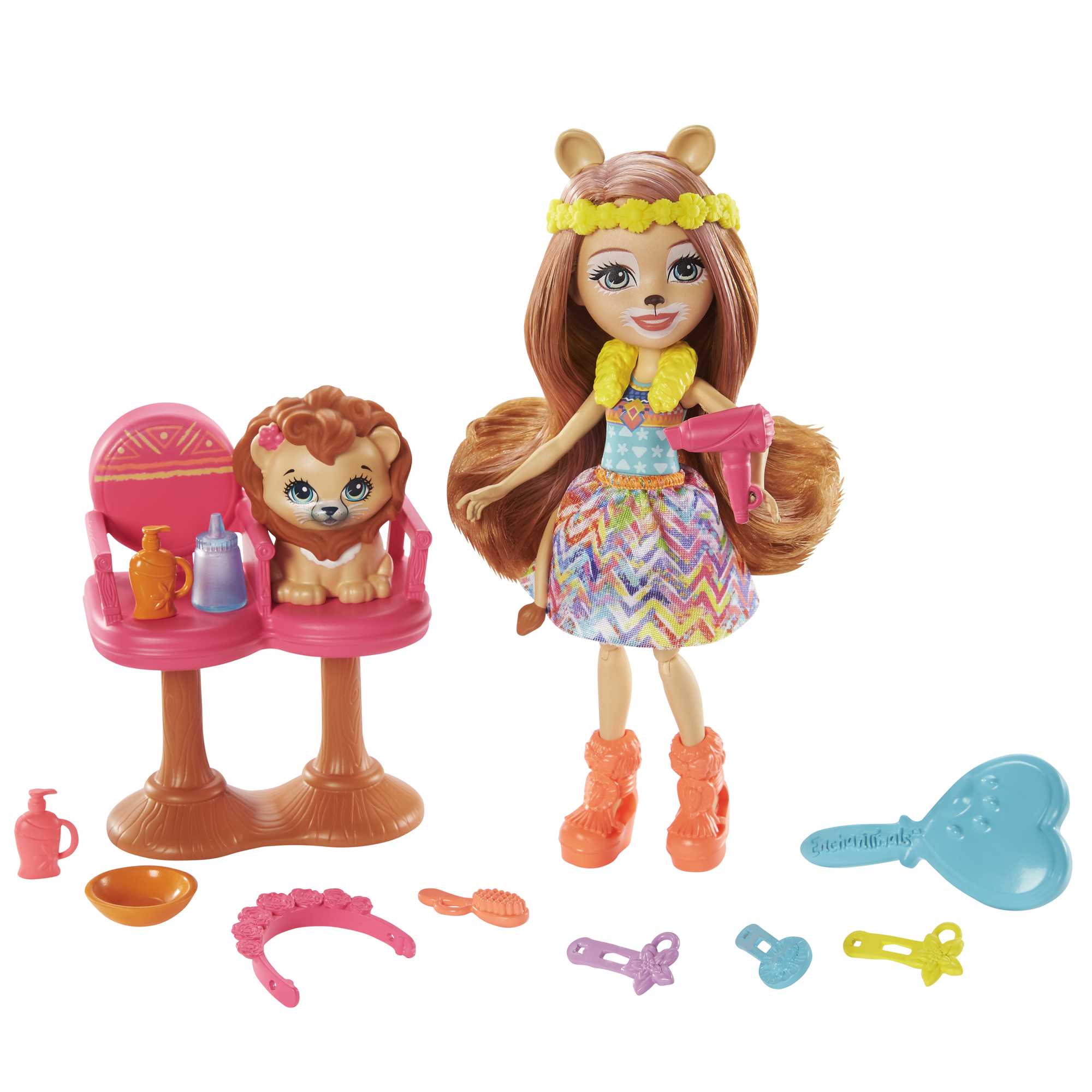 Muñeca con set de juego incluye mascota y accesorios de juguete modelos surtidos Enchantimals 11