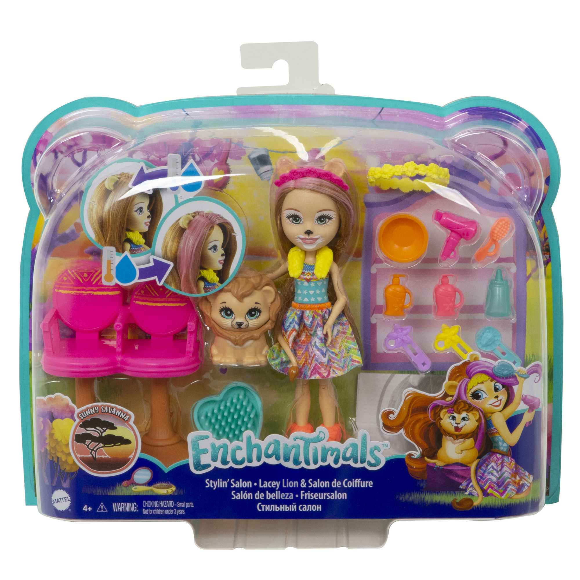 Muñeca con set de juego incluye mascota y accesorios de juguete modelos surtidos Enchantimals 12