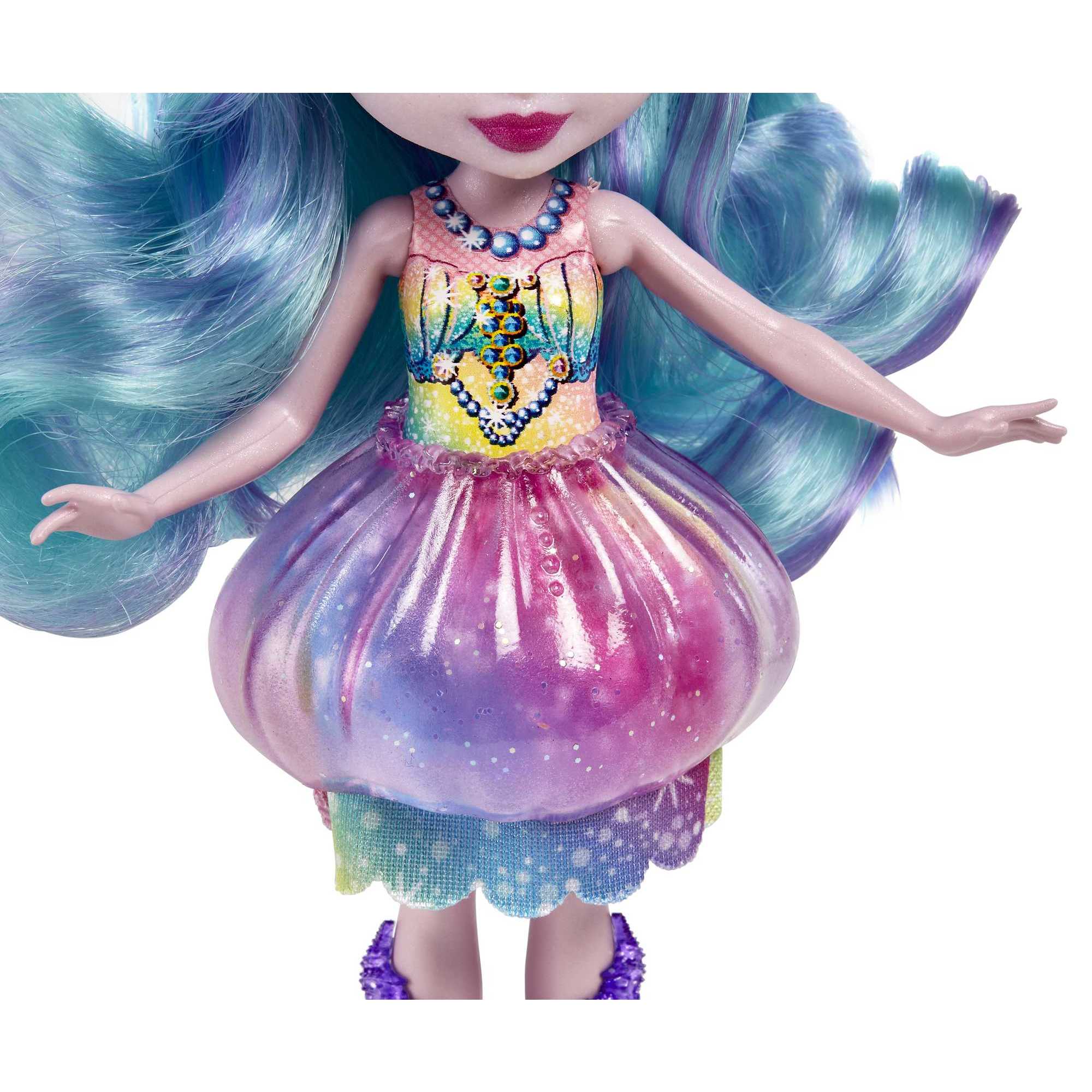 Muñeca Jelanie Jellyfish con mascota medusa de juguete ocean kingdom Royal Enchantimals 3