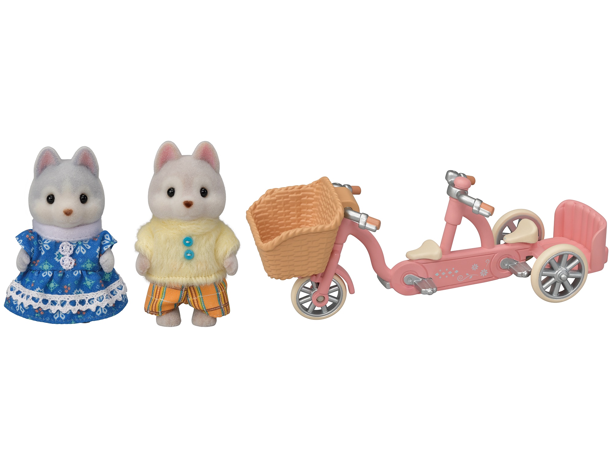Sylvanian Families – Hermanos husky en tándem.