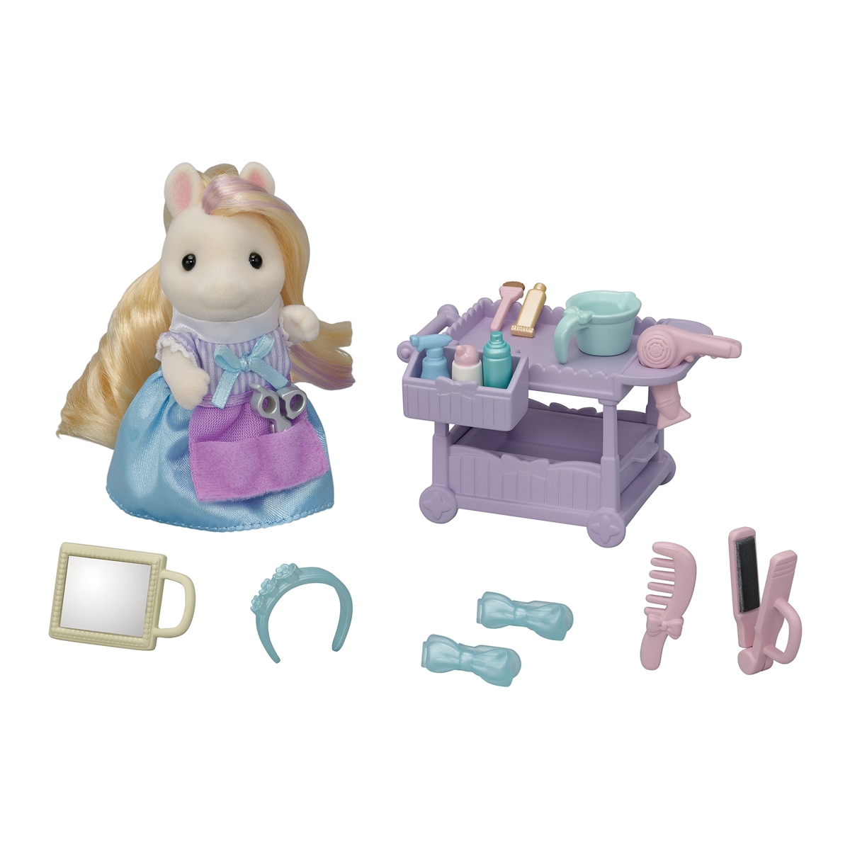 Sylvanian Families – Set estilista pony Serafina.