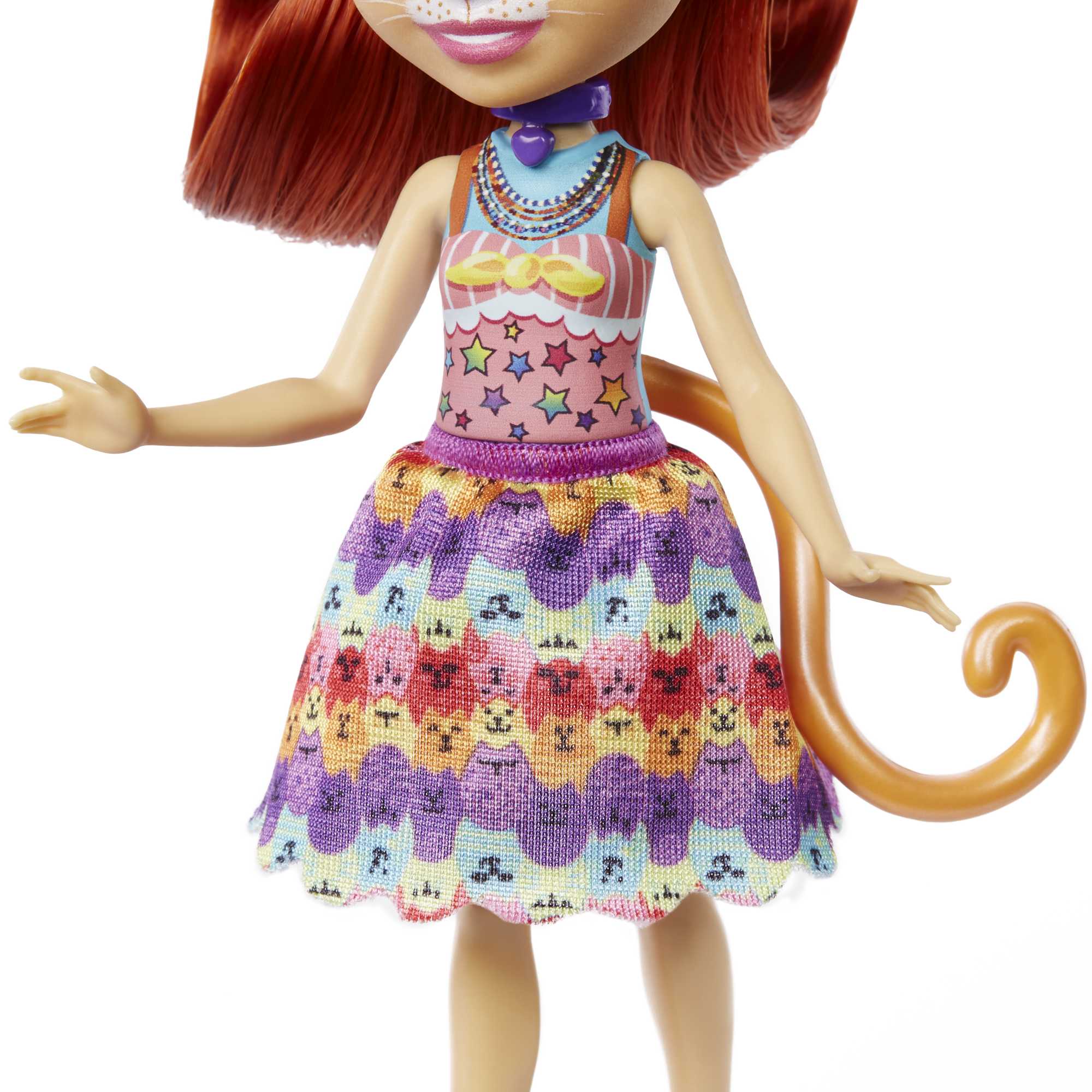 Enchantimals Taria y Cuddler Muñeca con mascota gato 3