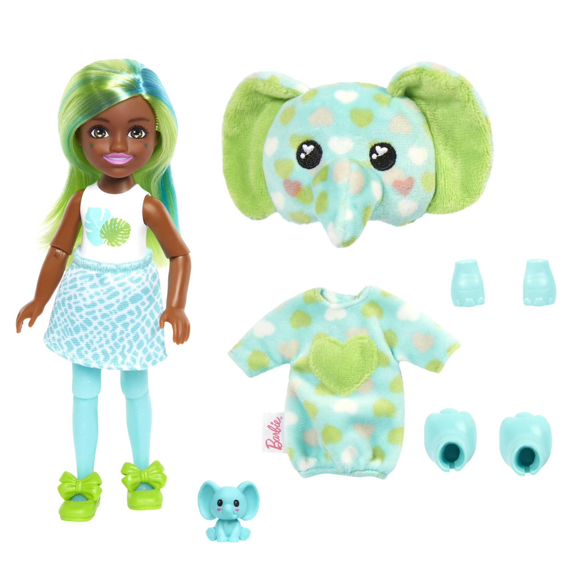 Muñeca Chelsea con disfraz de elefante Barbie Cutie Reveal 3