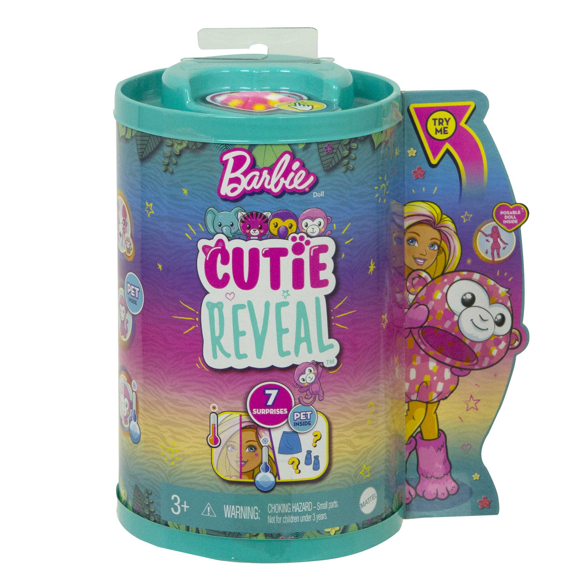 Muñeca Chelsea con disfraz de mono Barbie Cutie Reveal 6