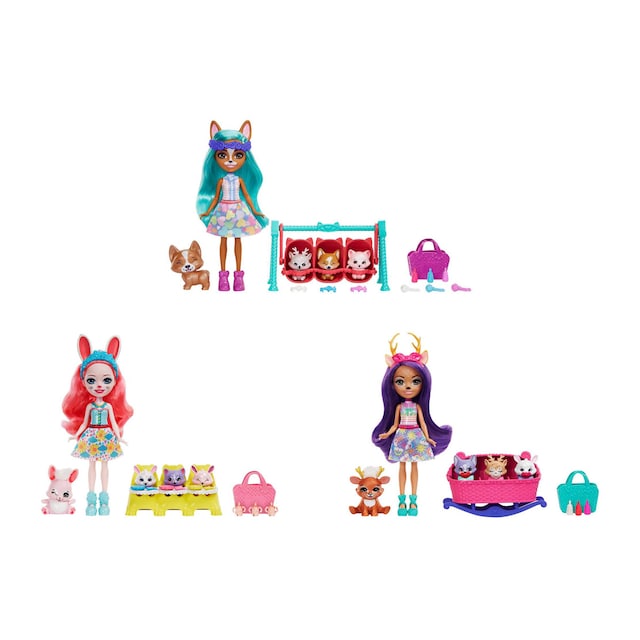 Muñeca con mascotas y accesorios, modelos surtidos Enchantimals