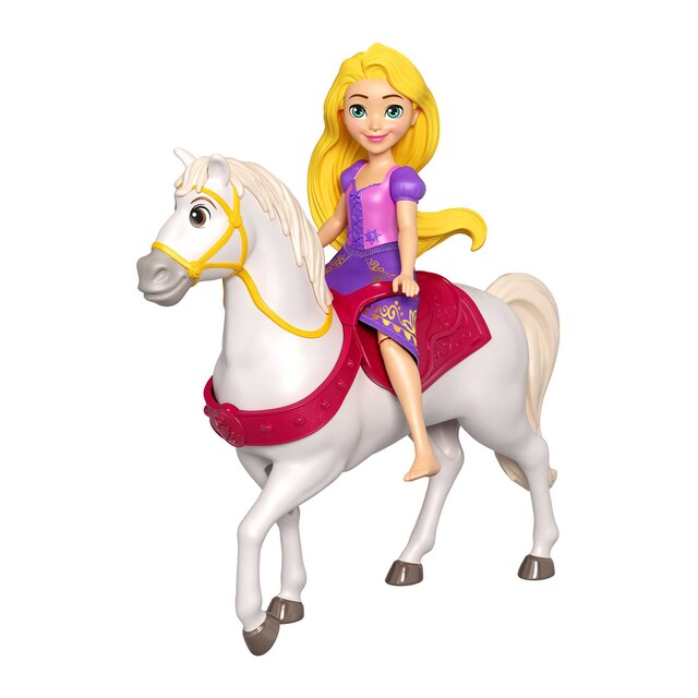 Muñeca Princesa Rapunzel con caballo Maximus Disney Princess Minis
