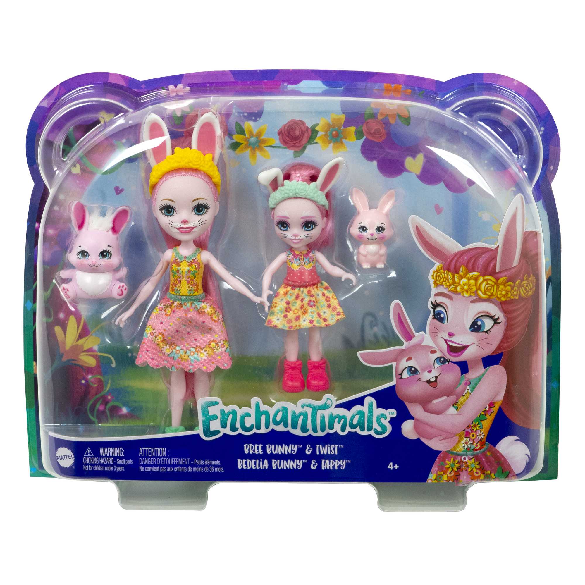 Muñecas hermanas con mascotas y accesorios Enchantimals 4