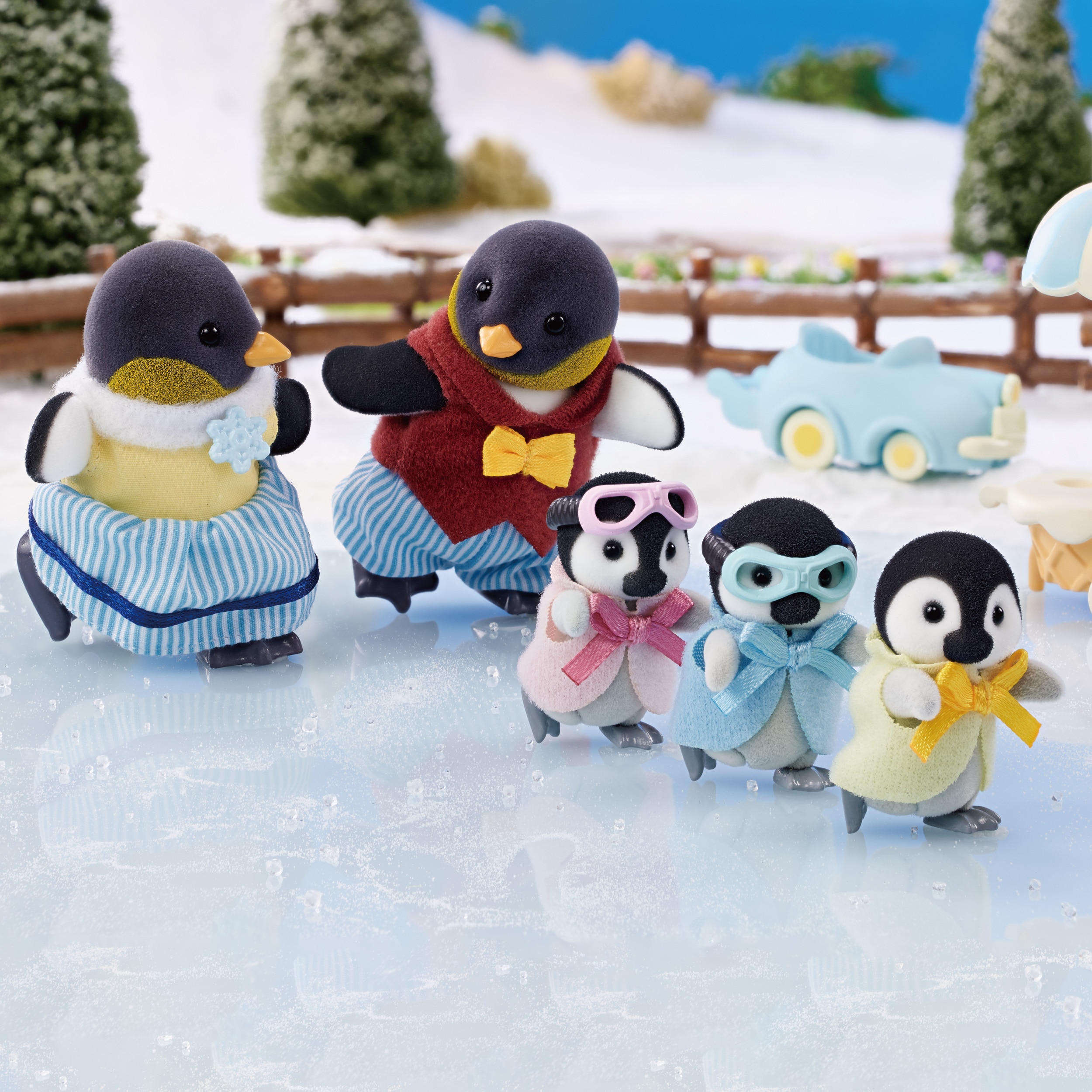 Familia Pingüino Sylvanian Families 4