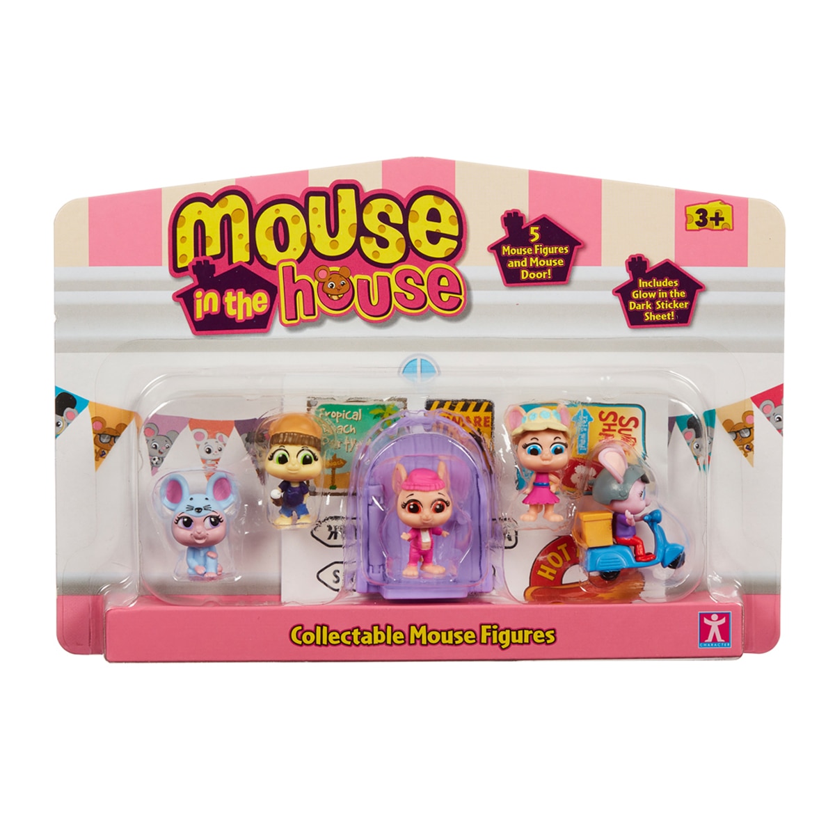 Imagen 0 de Pack de 5 figuras Mouse In The House Bandai