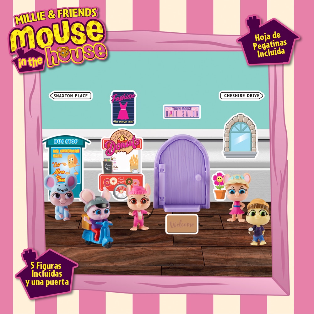 Pack de 5 figuras Mouse In The House Bandai 9